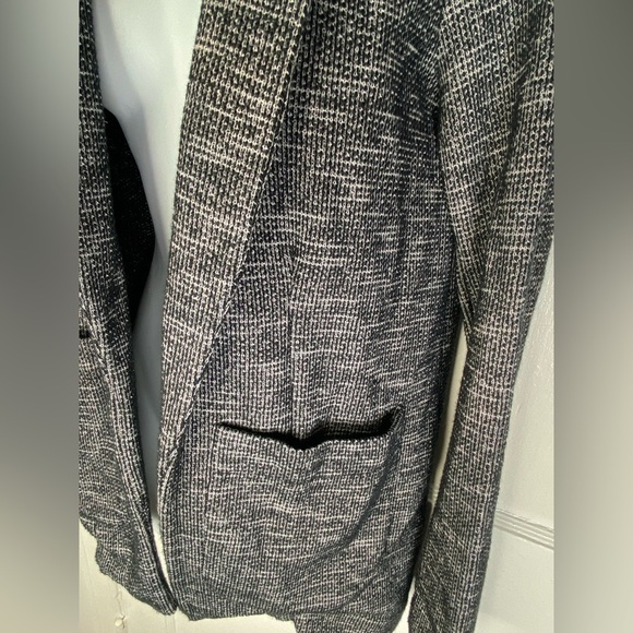 TOPSHOP Nordstrom NWT Marled Gray Open-Front Sweater - Picture 3 of 8